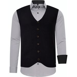 Rusty Neal Heren XXL Lange Mouwen Shirt met Vest - Shirt Rusty Neal Heren XXL Lange Mouwen Shirt met Vest - Shirt