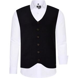 RUSTY NEAL Baumwollhemd mit Weste - Casual Langarm Herren RUSTY NEAL Baumwollhemd mit Weste - Casual Langarm Herren