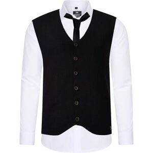 Rusty Neal Heren Wit 5XL Overhemd met Vest & Stropdas Rusty Neal Heren Wit 5XL Overhemd met Vest & Stropdas
