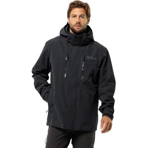 JACK WOLFSKIN Jasper 2L Giacca - Impermeabile, Uomo, Nero JACK WOLFSKIN Jasper 2L Giacca - Impermeabile, Uomo, Nero