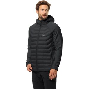 Jack Wolfskin Mens Routeburn Pro Water Resistant Hooded Jacket - Black Jack Wolfskin Mens Routeburn Pro Water Resistant Hooded Jacket - Black