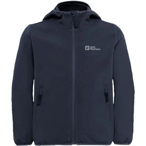 JACK WOLFSKIN Fourwinds Kids Softshell Jacket - Blue, Model 128 JACK WOLFSKIN Fourwinds Kids Softshell Jacket - Blue, Model 128