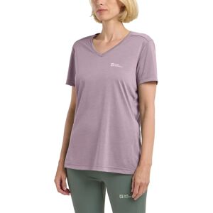 Dam Jack Wolfskin Crosstrail T-Shirt Lila - Andningsbar, Mjuk, Snabbtorkande Dam Jack Wolfskin Crosstrail T-Shirt Lila - Andningsbar, Mjuk, Snabbtorkande