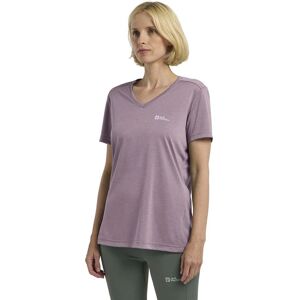 Jack Wolfskin Crosstrail Lila V-neck Sport T-Shirt - T-Shirt Jack Wolfskin Crosstrail Lila V-neck Sport T-Shirt - T-Shirt
