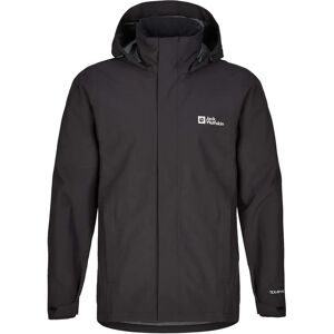Jack Wolfskin Trailtime 2L Waterproof Black Jacket - Rain Jacket Jack Wolfskin Trailtime 2L Waterproof Black Jacket - Rain Jacket
