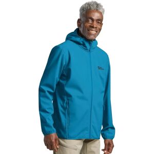 JACK WOLFSKIN BORNBERG HOODY M - Softshell jacket - blue JACK WOLFSKIN BORNBERG HOODY M - Softshell jacket - blue