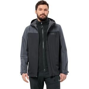 Jack Wolfskin Mens Taubenburg 3in1 Waterproof Insulated Outdoor Hooded Jacket - Jacket Jack Wolfskin Mens Taubenburg 3in1 Waterproof Insulated Outdoor Hooded Jacket - Jacket