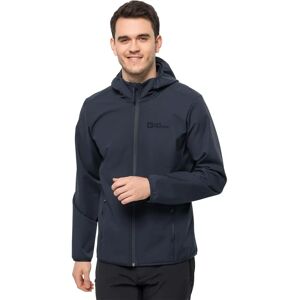 Jack Wolfskin Bornberg Hoody Softshell Jacket - Night Blue Jack Wolfskin Bornberg Hoody Softshell Jacket - Night Blue