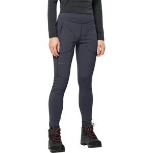 Jack Wolfskin Salmaser Tights - Graphit - XS - Leggings Jack Wolfskin Salmaser Tights - Graphit - XS - Leggings