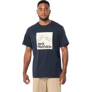 Jack Wolfskin L Organic Cotton Hiking T-Shirt Night Blue Jack Wolfskin L Organic Cotton Hiking T-Shirt Night Blue