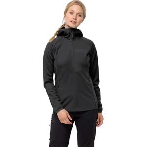 JACK WOLFSKIN GO HIKE SOFTSHELL W - Jacket, Black, Windproof, Breathable, Hooded JACK WOLFSKIN GO HIKE SOFTSHELL W - Jacket, Black, Windproof, Breathable, Hooded