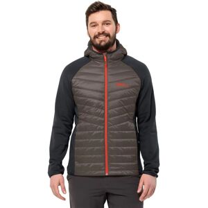 Jack Wolfskin Mens Routeburn Pro Hybrid Fleece Softshell Jacket - Cold Coffee Jack Wolfskin Mens Routeburn Pro Hybrid Fleece Softshell Jacket - Cold Coffee