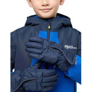 JACK WOLFSKIN EASY ENTRY GLOVE K - Windproof Waterproof Kids Blue JACK WOLFSKIN EASY ENTRY GLOVE K - Windproof Waterproof Kids Blue