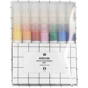 Rico Design GmbH & Co.KG Acrylini Marker Set Regenbogenfarben - Marker Set Rico Design GmbH & Co.KG Acrylini Marker Set Regenbogenfarben - Marker Set