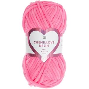 Rico Design Creative Chenillove Garn - 50g, Neon Pink - Garn Rico Design Creative Chenillove Garn - 50g, Neon Pink - Garn