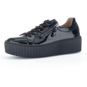 Gabor Dolly Leather Platform Trainers - Black Patent - Shoes Gabor Dolly Leather Platform Trainers - Black Patent - Shoes