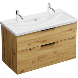 burgbad Eqio Keramik-Waschtisch - 1030mm, 2 Armaturenbohrungen burgbad Eqio Keramik-Waschtisch - 1030mm, 2 Armaturenbohrungen