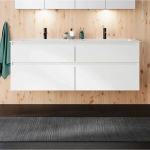 burgbad Lin20 Mineralguss-Doppelwaschtisch mit Unterschrank - 1620x485x612mm burgbad Lin20 Mineralguss-Doppelwaschtisch mit Unterschrank - 1620x485x612mm