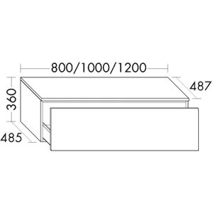 burgbad Lin20 Sideboard 120cm - Sideboard, 1 Auszug, Basaltgrau burgbad Lin20 Sideboard 120cm - Sideboard, 1 Auszug, Basaltgrau
