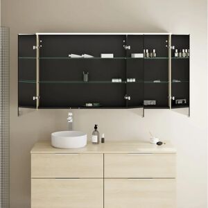 Burgbad GmbH Eqio Badezimmerschrank - 3 Türen, LED, Eiche Burgbad GmbH Eqio Badezimmerschrank - 3 Türen, LED, Eiche