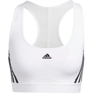 adidas Powerreact Training Medium-Support 3-Stripes Bra - White - Sports Bra adidas Powerreact Training Medium-Support 3-Stripes Bra - White - Sports Bra