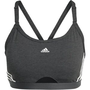 adidas Aeroreact Training Light-Support 3-Stripes Sport-Bh - Kvinna - Grå adidas Aeroreact Training Light-Support 3-Stripes Sport-Bh - Kvinna - Grå