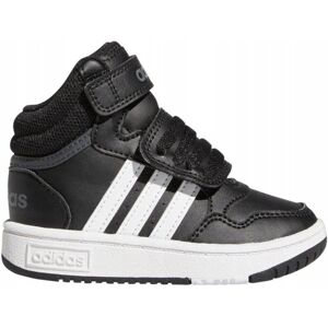 adidas Buty dziecięce Hoops Mid czarne - Obuwie sportowe dla dzieci adidas Buty dziecięce Hoops Mid czarne - Obuwie sportowe dla dzieci