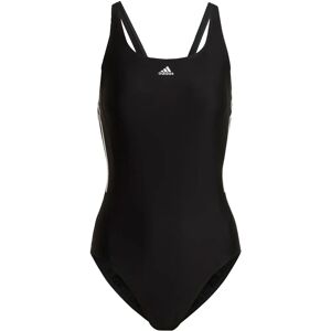 Adidas Mid 3 Stripes Swimsuit - black/white Adidas Mid 3 Stripes Swimsuit - black/white