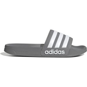 Adidas GY1891 Grey/White Unisex Shower Slides - Slippers for Pool and Casual Adidas GY1891 Grey/White Unisex Shower Slides - Slippers for Pool and Casual