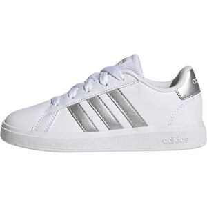 adidas Kids Grand Court Lifestyle Tennis Shoes - White adidas Kids Grand Court Lifestyle Tennis Shoes - White