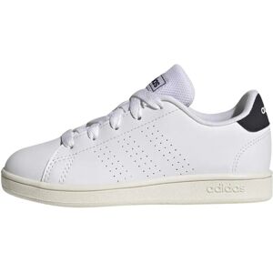 adidas Kids Advantage Lifestyle Court Lace Shoes - White adidas Kids Advantage Lifestyle Court Lace Shoes - White