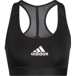 adidas Powerreact Training Medium-Support Sport-BH - Zwart/Wit adidas Powerreact Training Medium-Support Sport-BH - Zwart/Wit