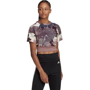 Adidas Allover Print Cropped T-shirt - Lila - T-Shirt Adidas Allover Print Cropped T-shirt - Lila - T-Shirt