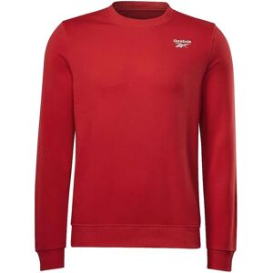 Reebok Identity French Terry Logo Crew Sweatshirt - Red - Sweatshirt Reebok Identity French Terry Logo Crew Sweatshirt - Red - Sweatshirt