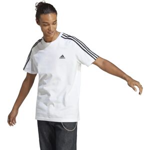 adidas Single Jersey 3-Stripes T-shirt - Vit adidas Single Jersey 3-Stripes T-shirt - Vit