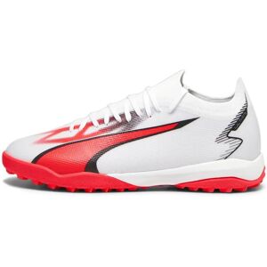 Ghete de fotbal Puma Ultra Match Alb/Negru/Orhidee de foc - Tt Ghete de fotbal Puma Ultra Match Alb/Negru/Orhidee de foc - Tt