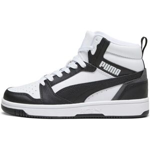 Puma Rebound V6 Mid Jr Black White - Shoes Puma Rebound V6 Mid Jr Black White - Shoes