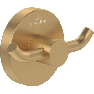 Villeroy & Boch Elements Tender Double Towel Hook - Bathroom Towel Hook Gold Villeroy & Boch Elements Tender Double Towel Hook - Bathroom Towel Hook Gold
