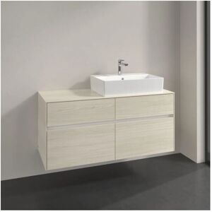 Villeroy und Boch C130B0AA Weiß Eiche Badezimmer Schrank - LED 8,8 W, 120x54,8x50cm, Rechts Waschbecken Villeroy und Boch C130B0AA Weiß Eiche Badezimmer Schrank - LED 8,8 W, 120x54,8x50cm, Rechts Waschbecken