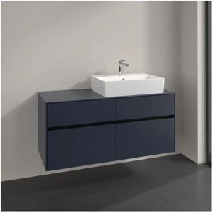 Villeroy und Boch C13000VQ Marineblau Waschtischunterschrank mit Glasabtrennungen Villeroy und Boch C13000VQ Marineblau Waschtischunterschrank mit Glasabtrennungen