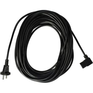 Câble d'alimentation vhbw pour aspirateur Sorma 505, 510 - 15m Noir Câble d'alimentation vhbw pour aspirateur Sorma 505, 510 - 15m Noir