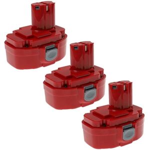 EXTENSILO 3x Batterie compatible avec Makita 8390DWAE, 8443DWAE, - Batterie pour outils électriques - Publicité EXTENSILO 3x Batterie compatible avec Makita 8390DWAE, 8443DWAE, - Batterie pour outils électriques - Publicité