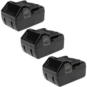 EXTENSILO 3x Battery Compatible with Hitachi Hikoki WH 18DSAL, WR 18DSHL, WR 18DBDL, WM 18DBL, WH 18DSL Tool - Battery, 18 V, 5000 mAh EXTENSILO 3x Battery Compatible with Hitachi Hikoki WH 18DSAL, WR 18DSHL, WR 18DBDL, WM 18DBL, WH 18DSL Tool - Battery, 18 V, 5000 mAh