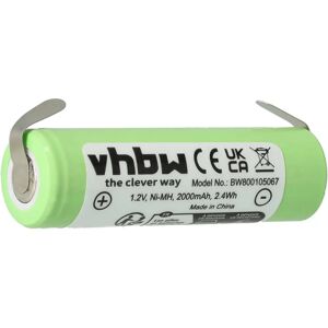 Batería vhbw para afeitadora Philips - 2000mAh NiMH - Modelos 5818XL, 5810XL, HQ6675 Batería vhbw para afeitadora Philips - 2000mAh NiMH - Modelos 5818XL, 5810XL, HQ6675