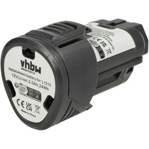Batteria vhbw per AEG BWS12, 12V, 2000mAh, Nero Batteria vhbw per AEG BWS12, 12V, 2000mAh, Nero