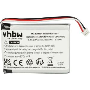 VhBW Headset Battery - High Capacity Li-ion for Corsair Wireless Headphones VhBW Headset Battery - High Capacity Li-ion for Corsair Wireless Headphones