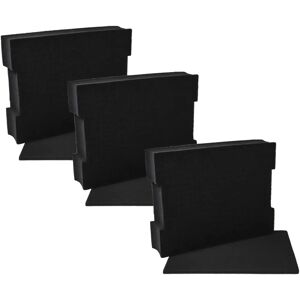vhbw 3x Inserción de espuma con placa base para Bosch L-Boxx 136 - Ajustable, Espuma negra vhbw 3x Inserción de espuma con placa base para Bosch L-Boxx 136 - Ajustable, Espuma negra