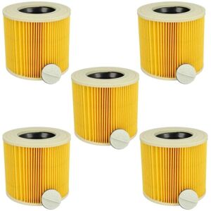 VHBW 5-Pack Vacuum Filter Set for Kärcher SE 4001 - F9, Yellow VHBW 5-Pack Vacuum Filter Set for Kärcher SE 4001 - F9, Yellow