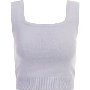Mymo Paarse Gebreide Top - Gebreide Tanktop Mymo Paarse Gebreide Top - Gebreide Tanktop