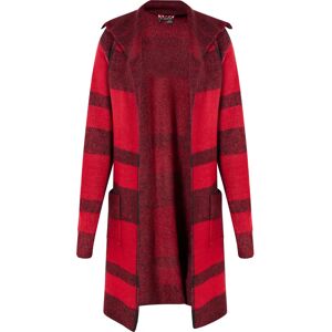 myMo Rode geruite lange vest - Cardigan myMo Rode geruite lange vest - Cardigan